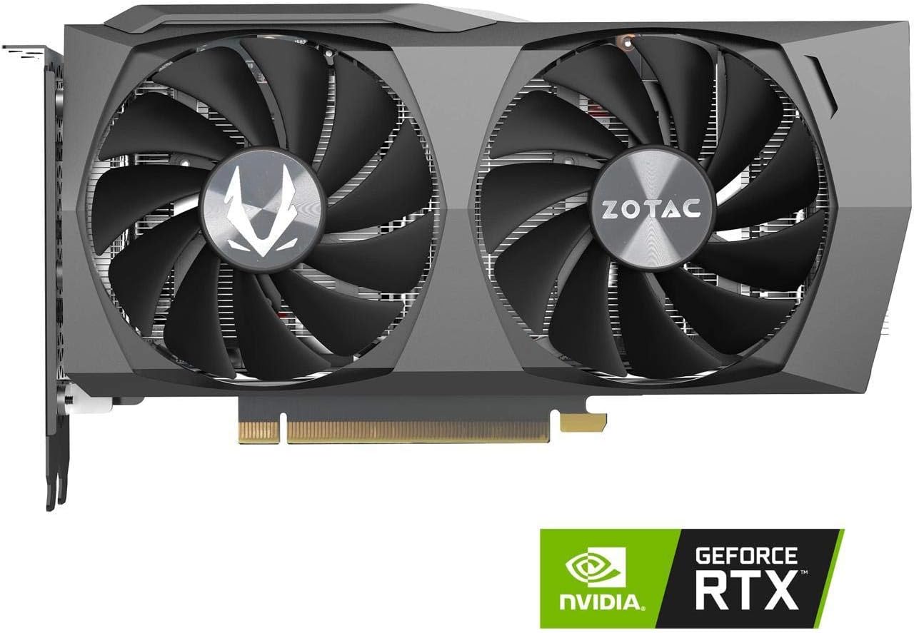 ZOTAC Gaming GeForce RTX 3060 Twin Edge 12GB GDDR6 192-bit 15 Gbps PCIE 4.0 Gaming Graphics Card, IceStorm 2.0 Cooling, Active Fan Control, Freeze Fan Stop, ZT-A30600E-10M