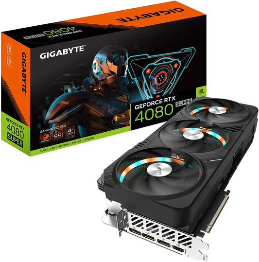 GIGABYTE GeForce RTX 4080 Super Gaming OC 16G Graphics Card, 3X WINDFORCE Fans, 16GB 256-bit GDDR6X, GV-N408SGAMING OC-16GD Video Card