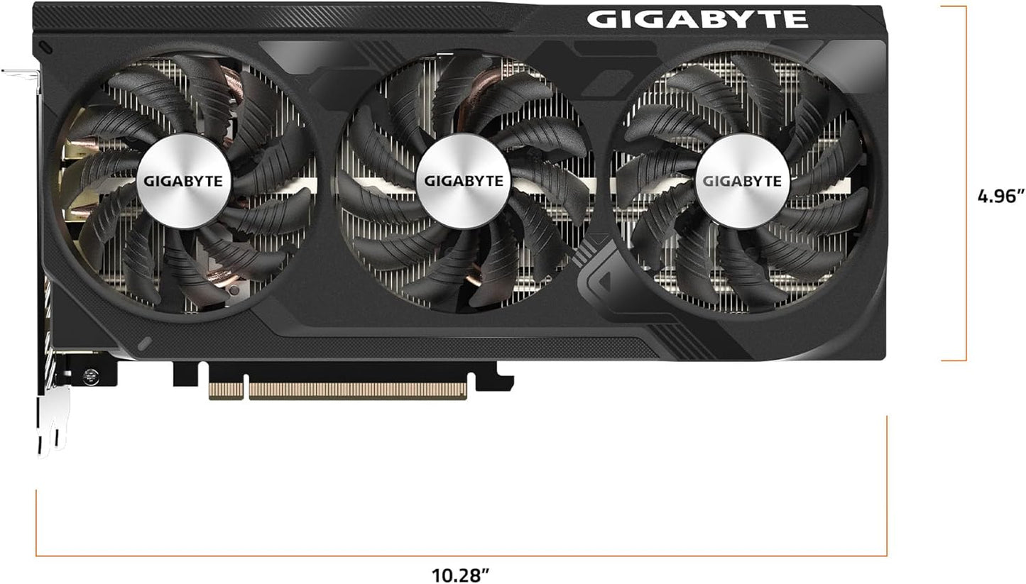 GIGABYTE GeForce RTX 4070 Super WINDFORCE OC 12G Graphics Card, 3X WINDFORCE Fans, 12GB 192-bit GDDR6X, GV-N407SWF3OC-12GD Video Card