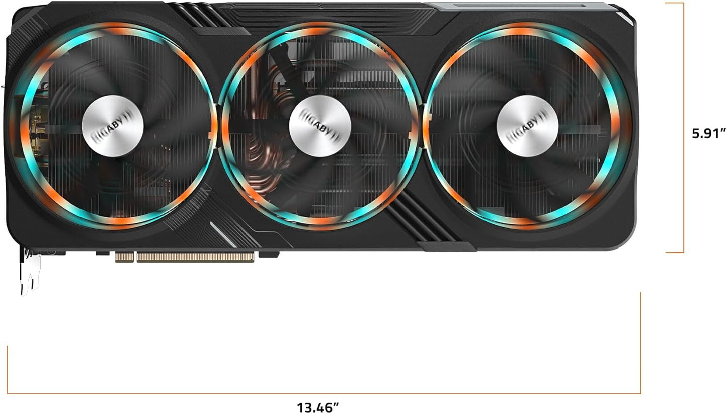 GIGABYTE GeForce RTX 4080 Super Gaming OC 16G Graphics Card, 3X WINDFORCE Fans, 16GB 256-bit GDDR6X, GV-N408SGAMING OC-16GD Video Card