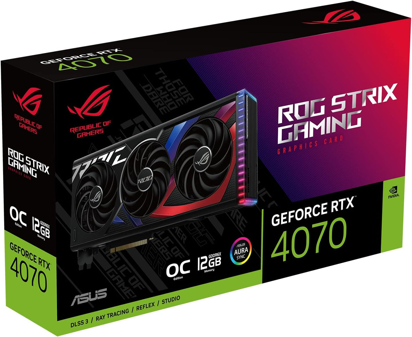 ASUS ROG Strix GeForce RTX™ 4070 OC Edition Gaming Graphics Card