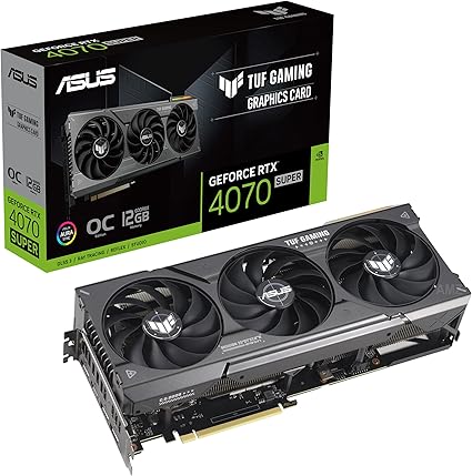 ASUS TUF Gaming GeForce RTX 4070 Super OC Edition Gaming Graphics Card