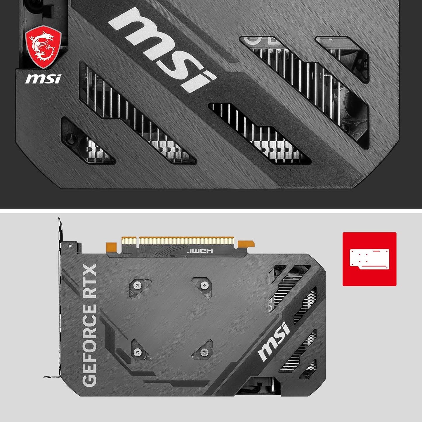 MSI GeForce RTX 4060 VENTUS 2X BLACK 8G OC NVIDIA 8 GB GDDR6 DLSS 3