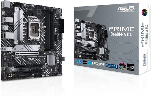 ASUS Prime B660M-A D4 LGA 1700 mATX Motherboard