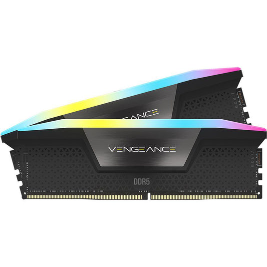 Corsair VENGEANCE RGB 32GB (2x16GB) DDR5 DRAM 6000MT/s C36 Memory Kit – Black