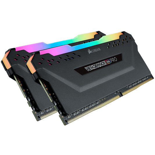 CORSAIR VENGEANCE RGB PRO 32GB (2 x 16GB) DDR4 DRAM 3600MHz C18 Memory Kit – Black