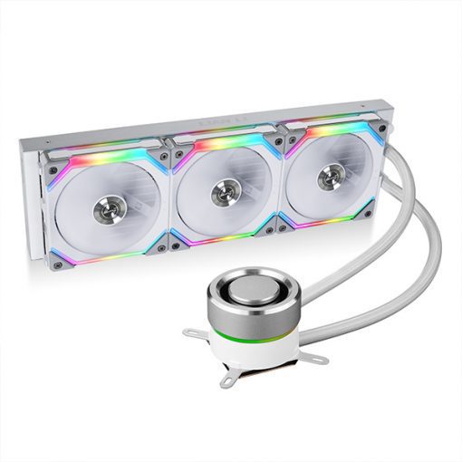 Lian Li GALAHAD 360 AIO CPU Cooler ARGB – White (With Uni Fan SL120’s)