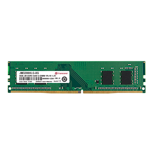 Transcend 16GB (1x16GB) 3200MHz DDR4 Desktop Memory